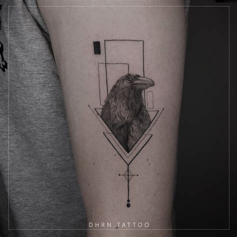 abstract raven tattoo|380 Raven tattoo ideas in 2024 